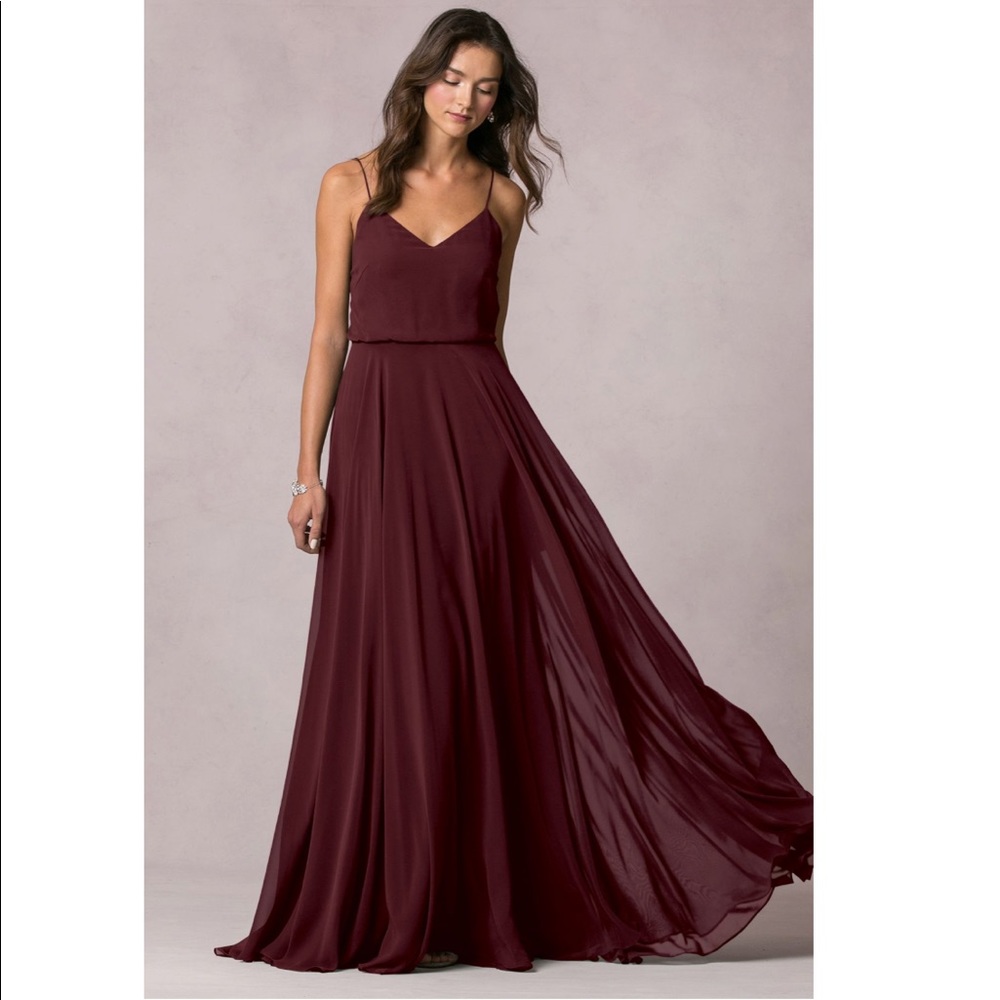 Jenny Yoo “Inesse” bridesmaid dress - Hibiscus